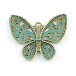 Butterfly Zinc Alloy Pendants&nbsp;PALLOY-R065-067-FF