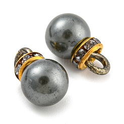 (Defective Closeout Sale: Ring Dyed)ABS Plastic Imitation Pearl Charms&nbsp;KY-XCP0001-25G-02