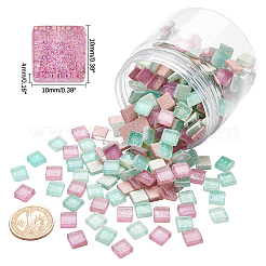 Glitter Glass Cabochons&nbsp;GLAA-FH0001-01D