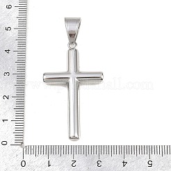 316 Surgical Stainless Steel & Clear Cubic Zirconia Pendants&nbsp;STAS-A137-03C-P