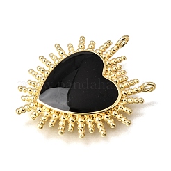 Brass Enamel Pendants&nbsp;KK-K427-09G