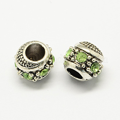 Alloy Rhinestone European Beads&nbsp;MPDL-R036-08