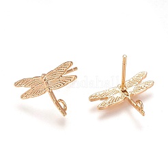 Brass Stud Earring Findings&nbsp;X-KK-Q735-142G