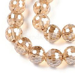 Electroplate Glass Bead Strands&nbsp;EGLA-R041-8mm-09