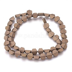 Electroplated Non-magnetic Synthetic Hematite Beads Strands&nbsp;G-P392-O