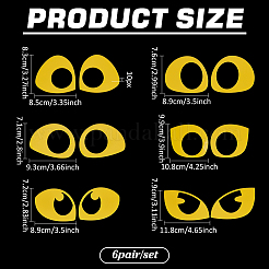 6 Styles 6 Pair Acrylic Craft Eye&nbsp;DOLL-BC0001-01A