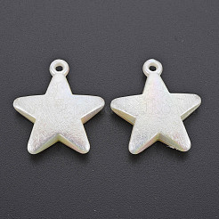 Electroplated ABS Plastic Imitation Pearl Pendants&nbsp;X-KY-T023-003