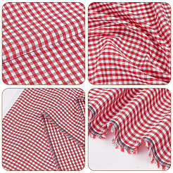 2M Cotton Tartan Pattern Fabric&nbsp;DIY-GA0009-86A-03