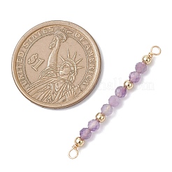 12Pcs 12 Styles Constellation Natural Mixed Stone Faceted Round Beaded Connector Charms&nbsp;PALLOY-JF04686