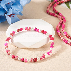 DIY Natural Regalite/Imperial Jasper/Sea Sediment Jasper Beads Bracelets  Making KIts&nbsp;DIY-TA0002-69F