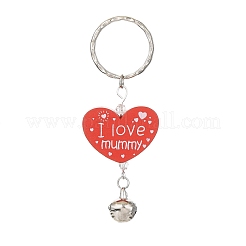 Wood Heart with Word I Love Mummy Keychains&nbsp;KEYC-JKC00582