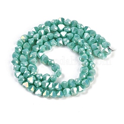 Electroplate Glass Beads Strands&nbsp;EGLA-B009-05A-08