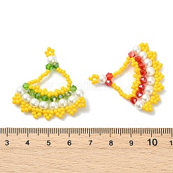 Glass Seed Beaded Pendants&nbsp;PALLOY-MZ01415