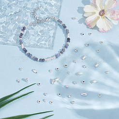 60Pcs 5 Styles 925 Sterling Silver Spacer Beads&nbsp;STER-WR0001-05