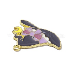 Halloween Alloy Enamel Pendants&nbsp;PALLOY-O108-04LG-02