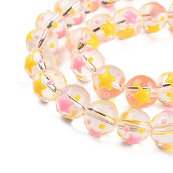 Transparent Glass Beads Strands&nbsp;LAMP-F032-06