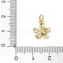 Brass with Rhinestone Charms&nbsp;KK-CBAD872-01G-08