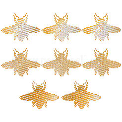8Pcs Bee Hotfix Rhinestone&nbsp;DIY-CA0006-31