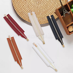 5Pcs 5 Colors PU Leather Handbag Zipper&nbsp;PURS-CY0001-03