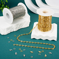 DIY Iron Cable Chains Necklaces/Bracelets Making Kits&nbsp;DIY-TA0011-77