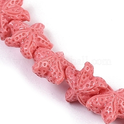 Synthetic Coral Dyed Carved Beads Strands&nbsp;X-CORA-K009-06A-08