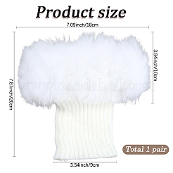 Acrylic Fiber Woolen Yarn Socks Leg Cover&nbsp;AJEW-WH20018-149D