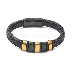Braided Microfiber Leather Cord Bracelets&nbsp;BJEW-C153-01I