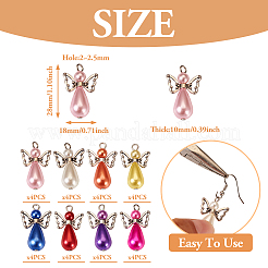 Angel Acrylic Imitation Pearl Pendants&nbsp;PALLOY-TAC0047