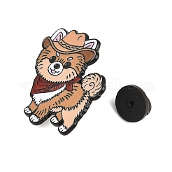 Cowboy Pomeranian Alloy Enamel Pins&nbsp;JEWB-G046-06C