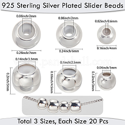 60Pcs 3 Styles Brass Beads&nbsp;KK-BBC0018-15