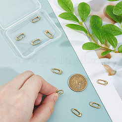 10Pcs Brass Spring Gate Rings&nbsp;KK-FH0008-17B