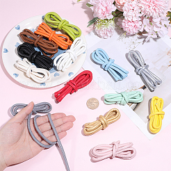 16Pcs 16 Colors Round PU Leather Cord&nbsp;OCOR-SC0001-15