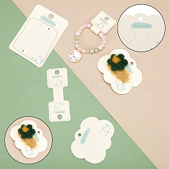 150Pcs 3 Styles Paper Hair Clip Display Cards&nbsp;CDIS-NB0001-37
