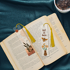 4Pcs Acrylic Bookmarks&nbsp;AJEW-GL0001-73A
