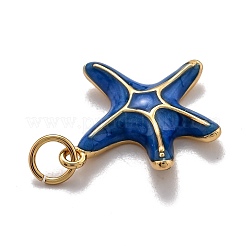 Brass Enamel Pendants&nbsp;KK-O140-07G