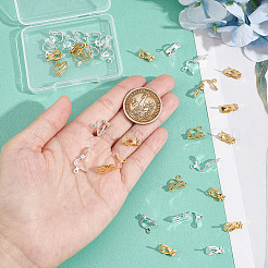 32Pcs 2 Colors Brass Clip-on Earring Findings&nbsp;KK-UN0001-87