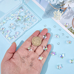 50Pcs Electroplate Glass Charms&nbsp;GLAA-SP0001-89