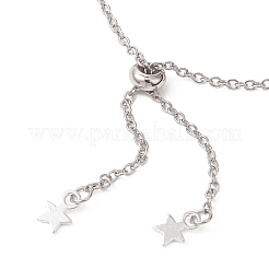 2Pcs 2 Styles 2.5MM 304 Stainless Steel Cable Chain Slider Bracelet Makings&nbsp;AJEW-JB01522