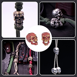 Halloween Brass European Beads&nbsp;KK-FH0006-56A