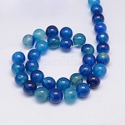 Natural Agate Beads Strands&nbsp;G-G583-10mm-05