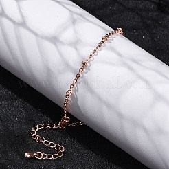 Brass Satellite Chains  Bracelets for Women&nbsp;BJEW-G735-19RG