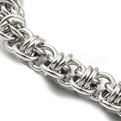 Non-Tarnish 304 Stainless Steel Rope Chain Bracelet&nbsp;BJEW-C042-07P