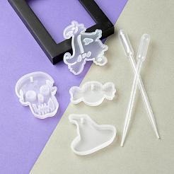 Halloween DIY Pendants Resin Silicone Molds&nbsp;DIY-LS0001-14
