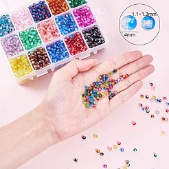 Spray Painted Crackle Glass Beads&nbsp;CCG-PH0002-14