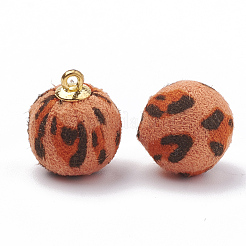 Handmade Cloth Fabric Covered Pendants&nbsp;WOVE-N006-21B
