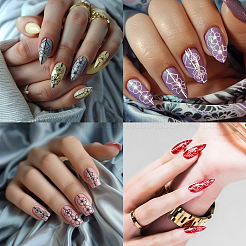 Stainless Steel DIY Nail Art Templates&nbsp;MRMJ-WH0092-034