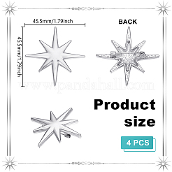 4Pcs Alloy Lapel Pin Brooches for Backpack Clothes&nbsp;JEWB-UN0002-68