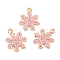 Christmas Light Gold Tone Alloy Enamel Pendants&nbsp;X-FIND-C031-01KCG-02