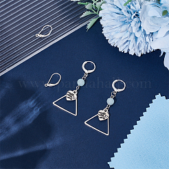 2Pairs 2 Styles 925 Sterling Silver Leverback Earring Findings&nbsp;STER-UN0001-90