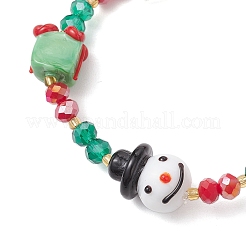Electroplate Glass Beaded Stretch Bracelets&nbsp;BJEW-MZ00195